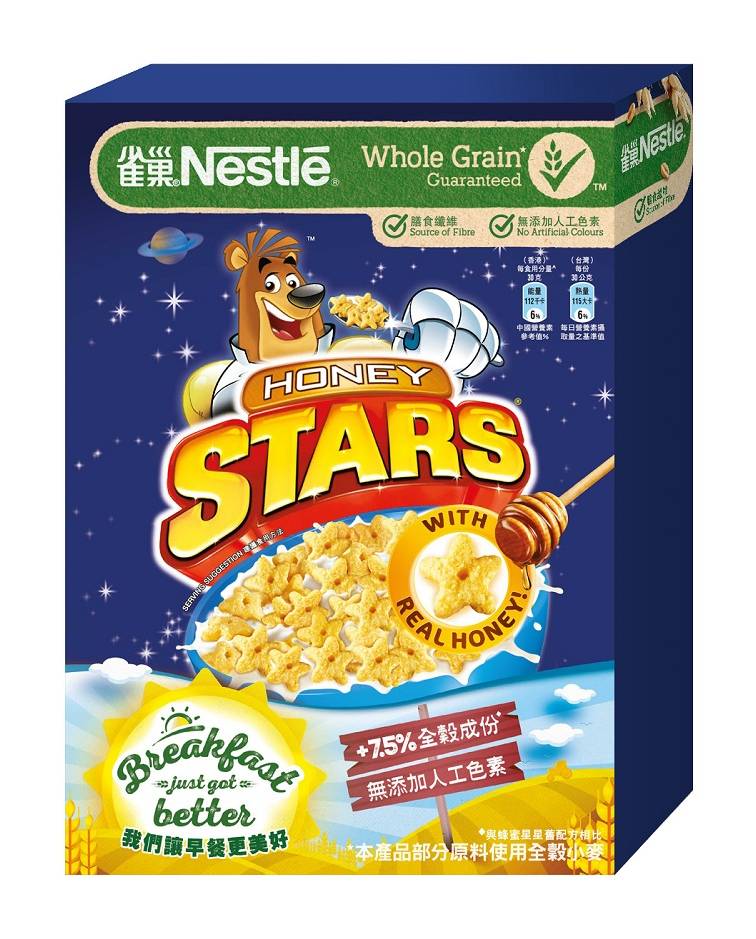 雀巢蜂蜜星星穀類早餐脆片150g <150g克 x 1 x 1Box盒>