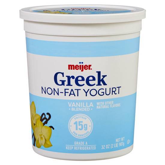 Meijer Greek Nonfat Yogurt (vanilla)