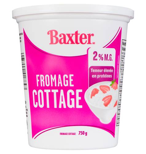 Baxters Fromage Cottage 2 % 750 G / Baxter 2% Cottage Cheese 750 g