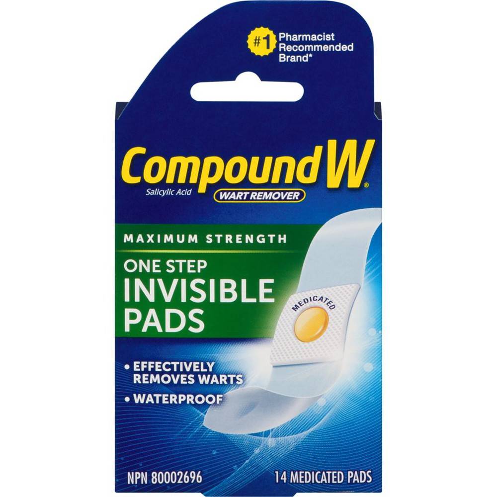 Compound W One Step Maximum Strength Removal Pads (14 ct)