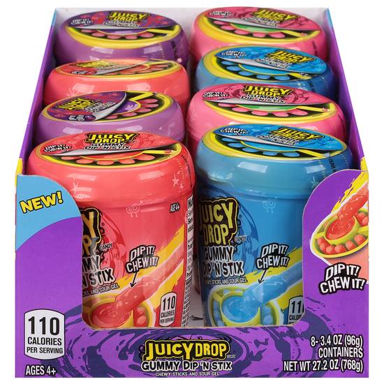 Juicy Drop Gummy Dip N Stix Assorted Candy