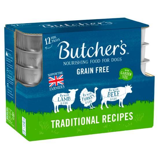 Butcher's Traditional Recipes Wet Dog Food Trays (12 ct)