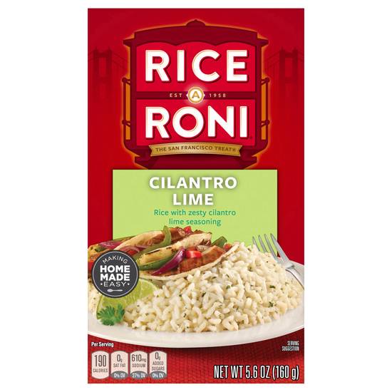 Rice-A-Roni Rice With Lime Seasoning (cilantro lime)