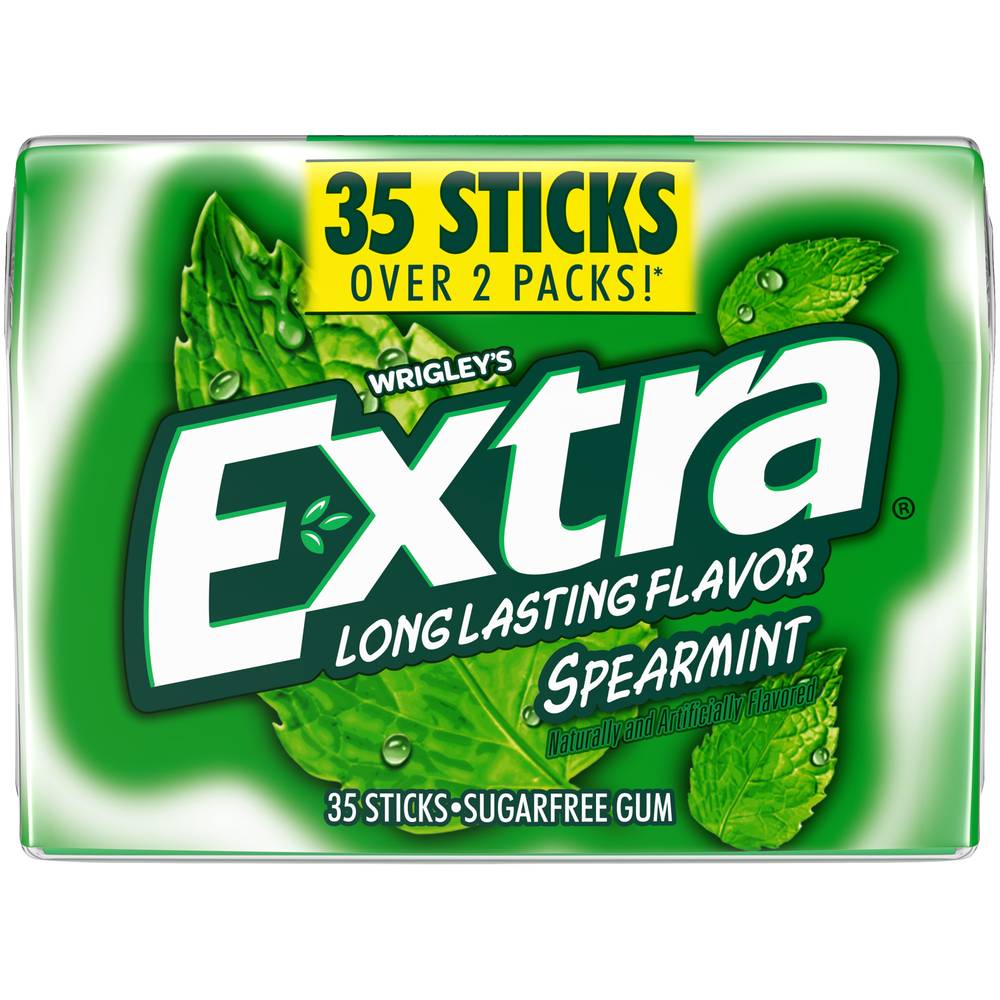 Wrigley's Extra Long Lasting Sugar Free Gum Sticks (35 ct) (spearmint)