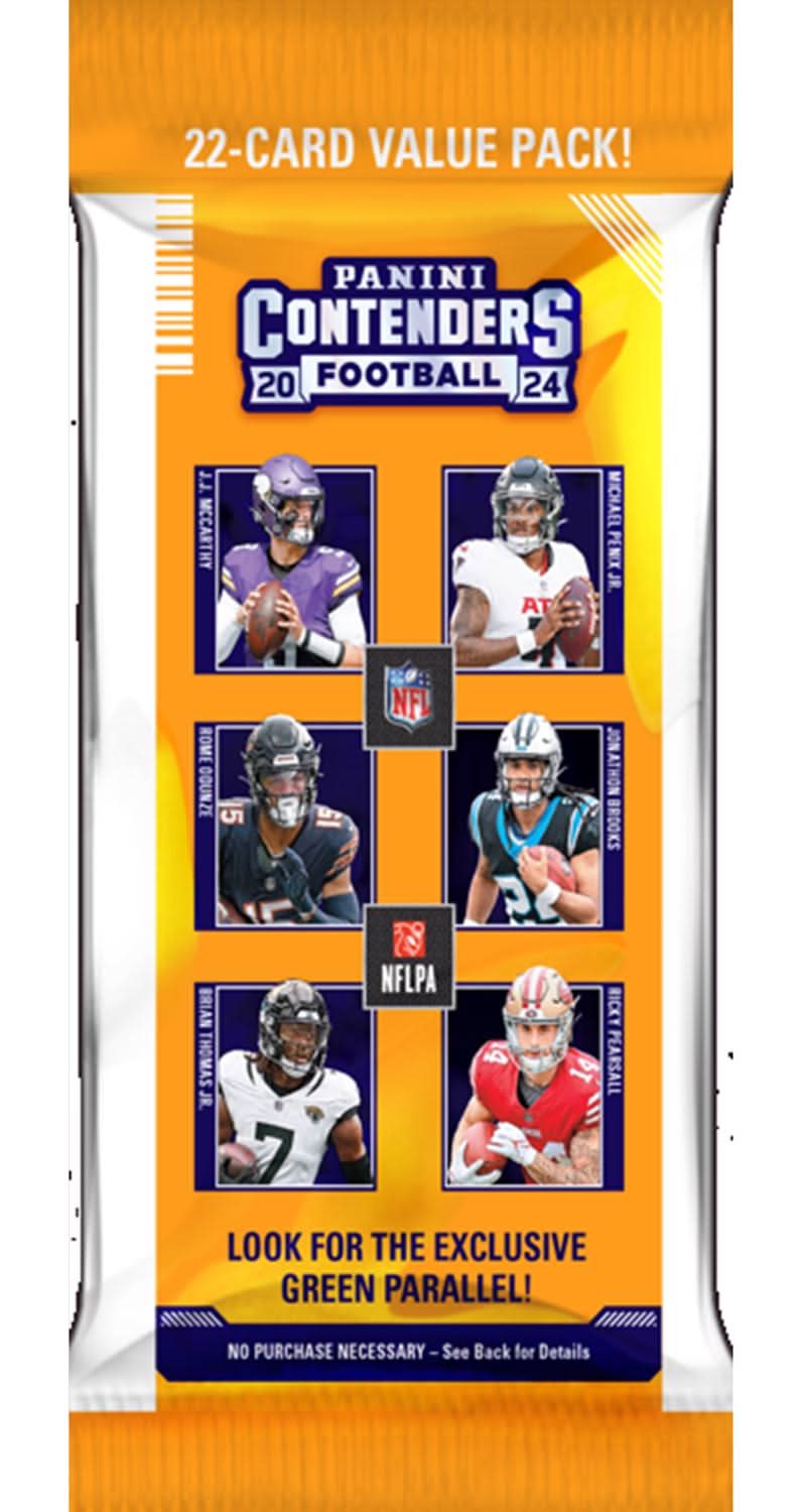 Panini Nfl 2024 Contenders Foot Ball Fat Pack Trading Cards