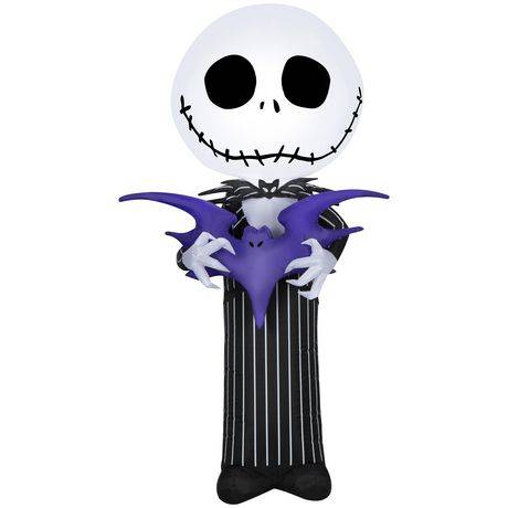 Airblown-Stylized Jack Skellington W/Bat-Md-Disney (Wm)