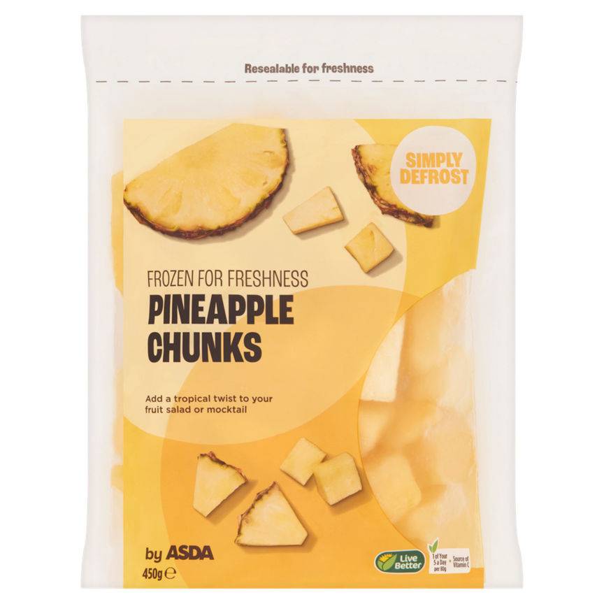 Asda Pineapple Chunks 450g