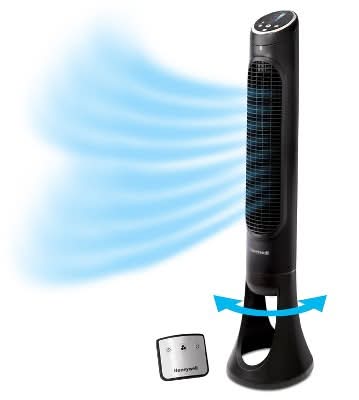 Honeywell Quietset 8-speed Whole Room Tower Fan, 40 in, Black