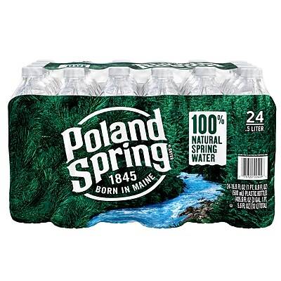 Poland Spring Bottled Spring Water (24 pack, 16.9 fl oz)
