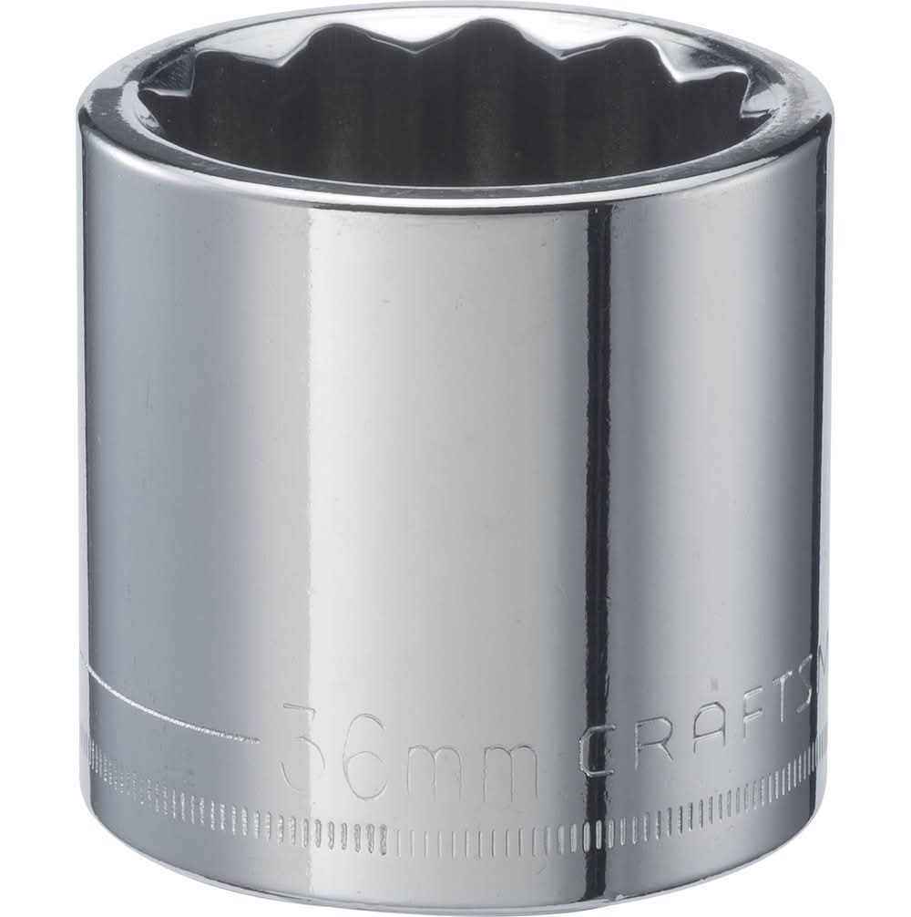CRAFTSMAN 1/2-in Drive Metric 36mm Shallow Socket