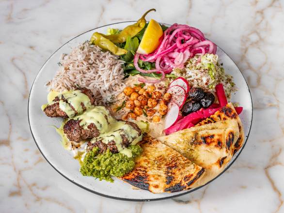 Hummus and Lamb Plate