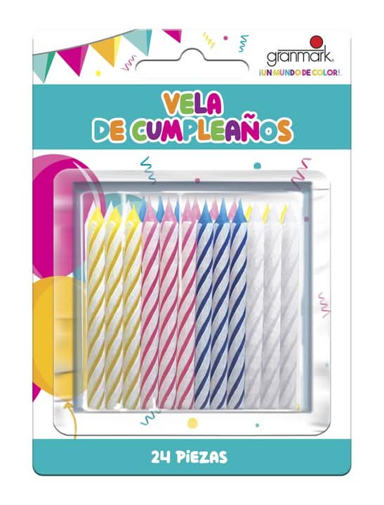 Amscan · Velas de cumpleaños colores (50 g)