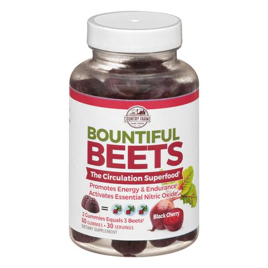 Country Farms Black Cherry Bountiful Beets Gummies (60 ct)