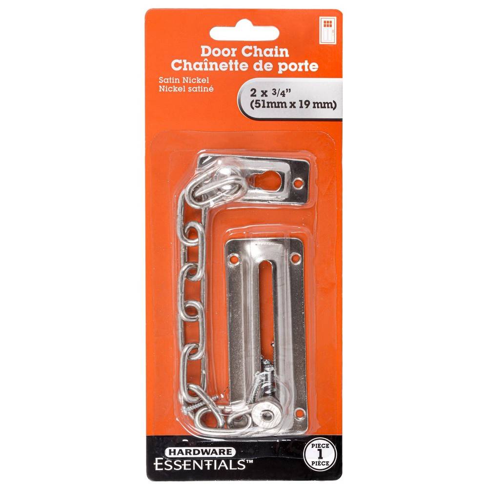 Hardware Essentials Nickel Door Chain