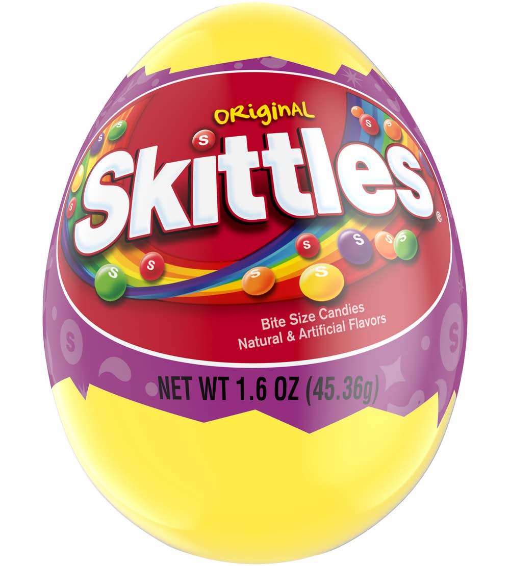 Skittles Original Chewy Candy Filled Easter Egg Candy (1.6 oz)