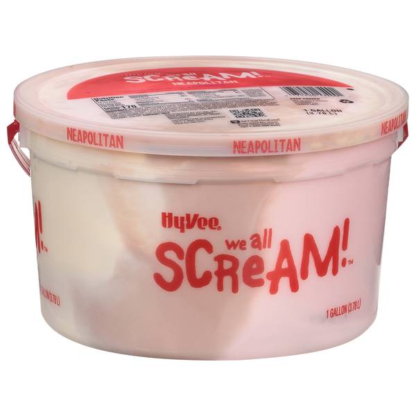 Hy-Vee We All Scream! Neopolitan Ice Cream