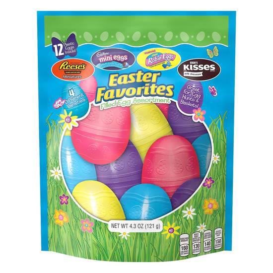 Hershey's Easter Favorites Filled Egg Assortment (12 ct)