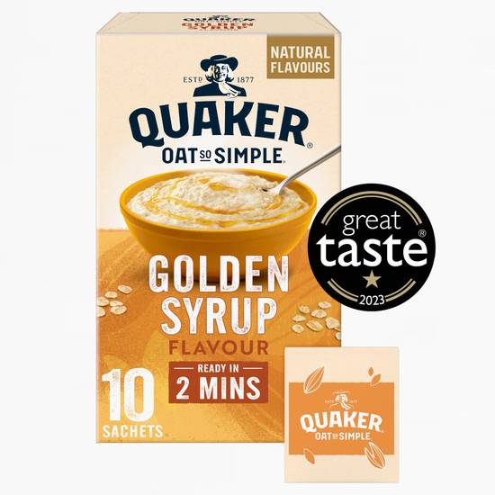 Quaker Oat So Simple Golden Syrup Porridge Sachets 10x36g