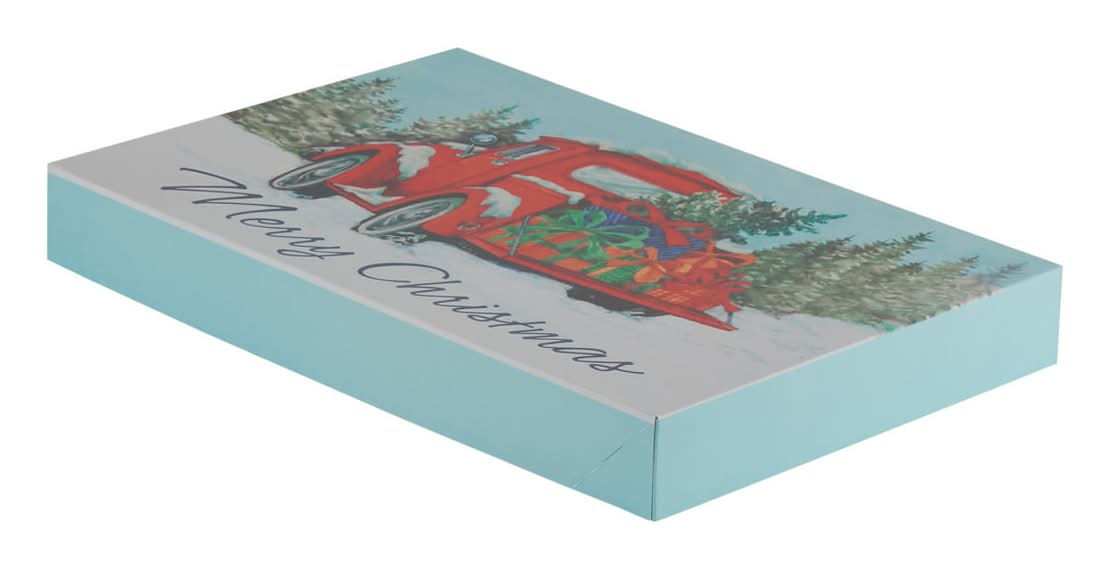 Holiday Style Christmas Printed Gift Box, Assorted (5 ct)