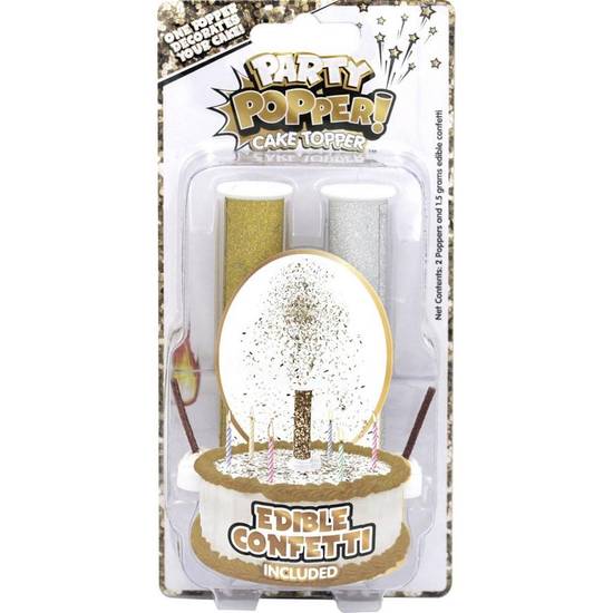 Party Popper Cake Toppers, 7.12in, 2ct