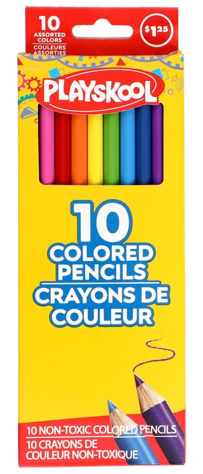 Playskool Colored Pencils, Assorted (10 ct)