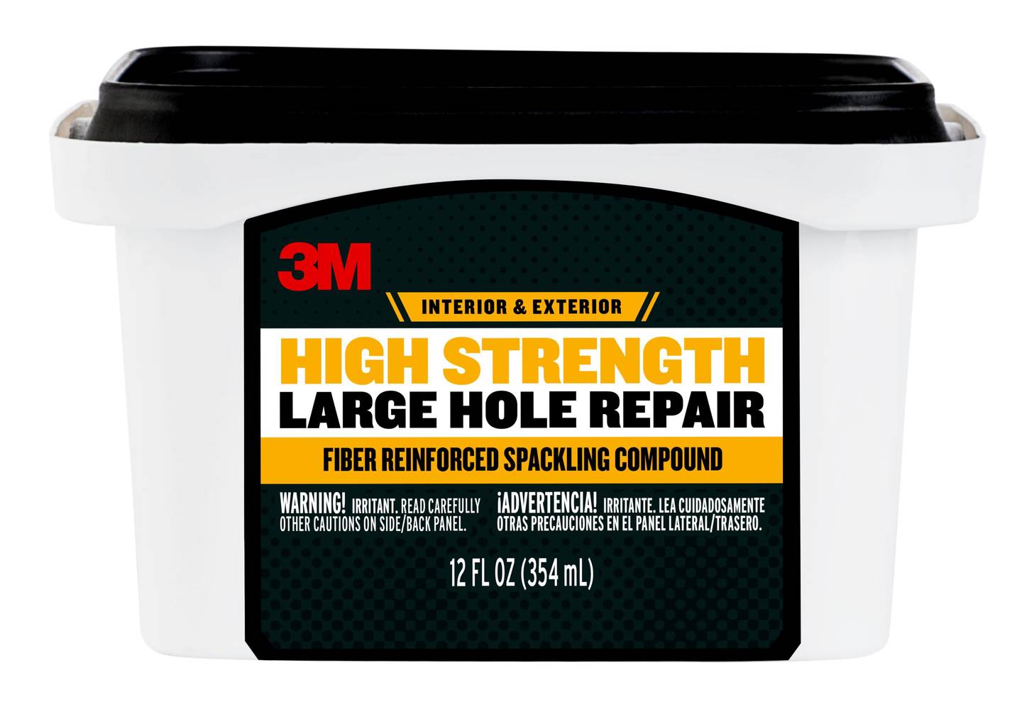 3M High Strength Fiber- Large Hole Repair 12-fl oz Color-changing, Heavy Duty Interior/Exterior White Patching Compound | LHR-12-BB