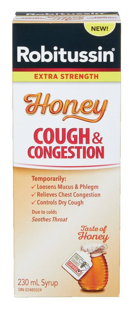 Robitussin Honey Cough & Congestion Syrup (230 ml)