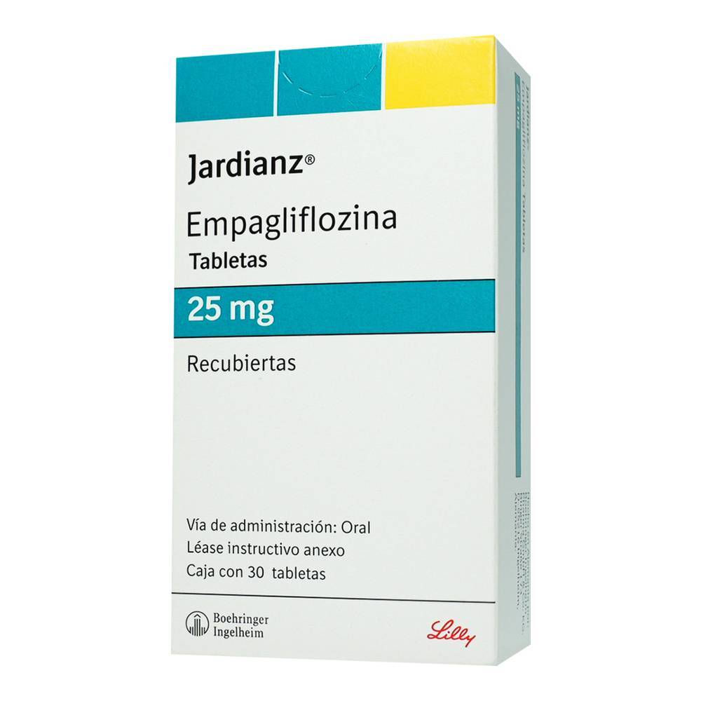 Boehringer ingelheim jardianz empagliflozina tableta 25 mg (30 piezas)