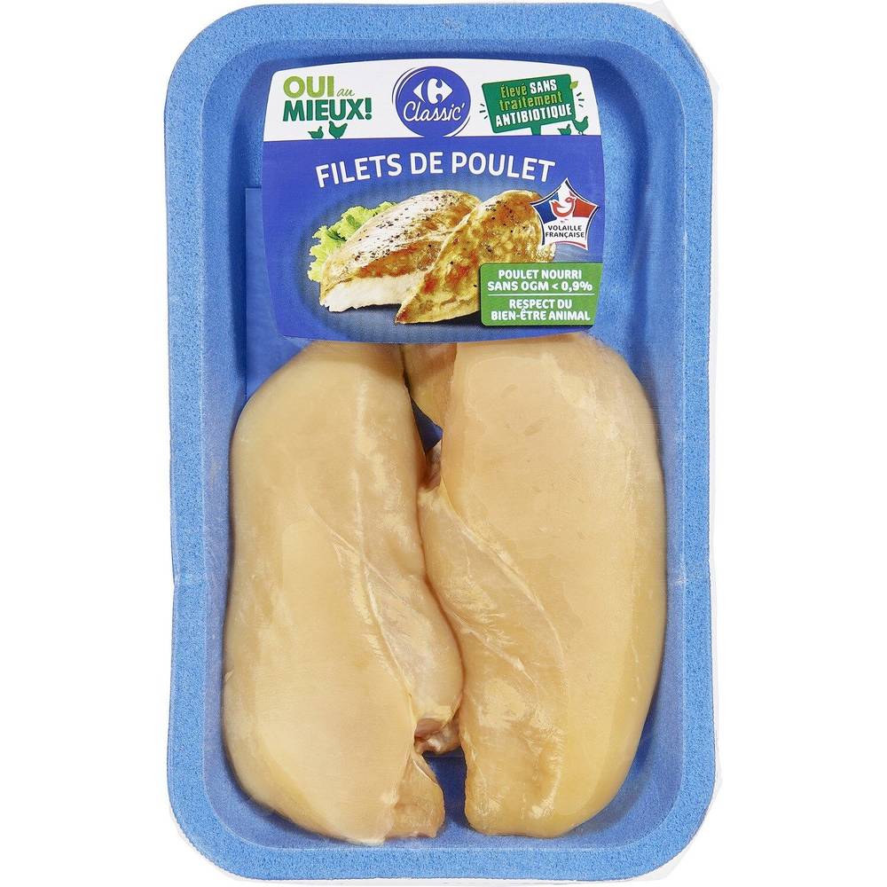 Carrefour Classic' - Filet de poulet jaune (2 unités)