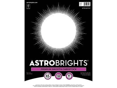 Astrobrights 65 lb. Cardstock Paper, 8.5 x 11, Astro White, 150 Sheets/Pack (98251)