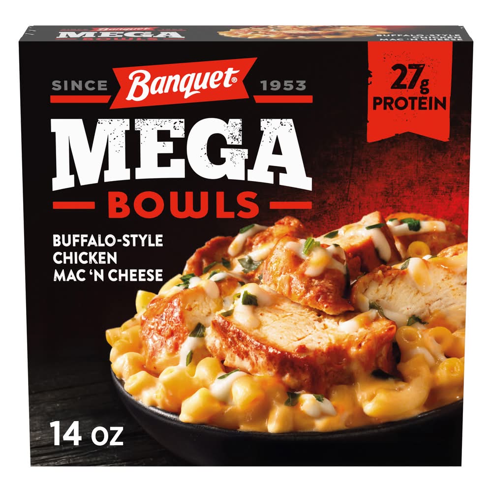 Banquet Mega Bowls Buffalo-Style Chicken Mac 'N Cheese (14 oz)