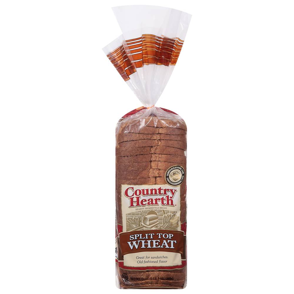 Country Hearth Hearty Homestyle Split Top Wheat Bread (1.5 lbs)