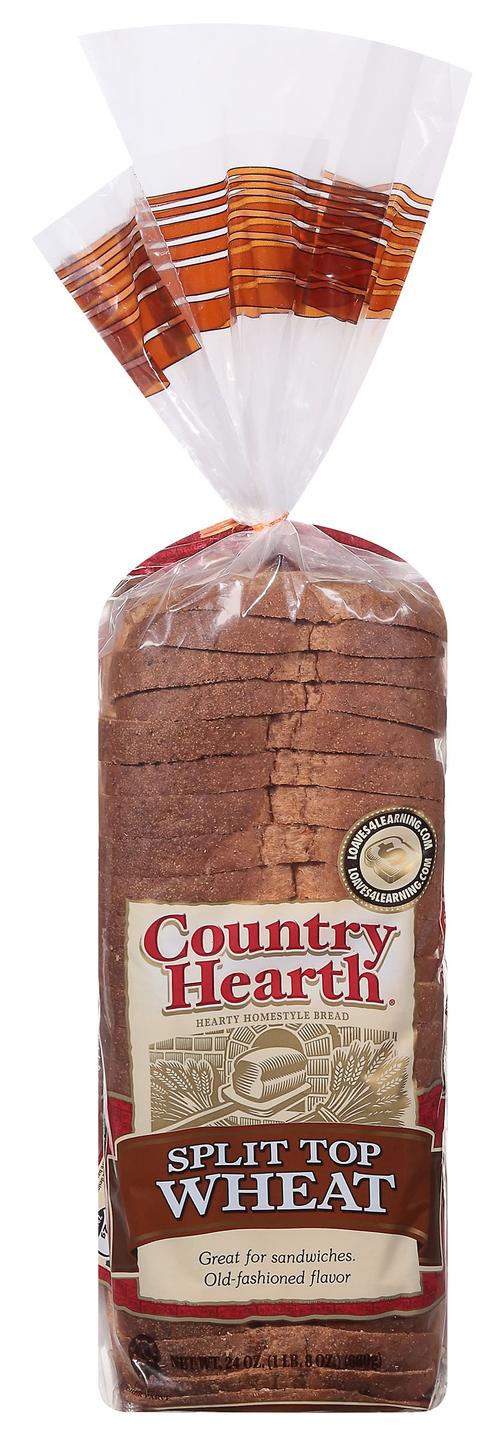 Country Hearth Homestyle Split Top Wheat Bread (24 oz)