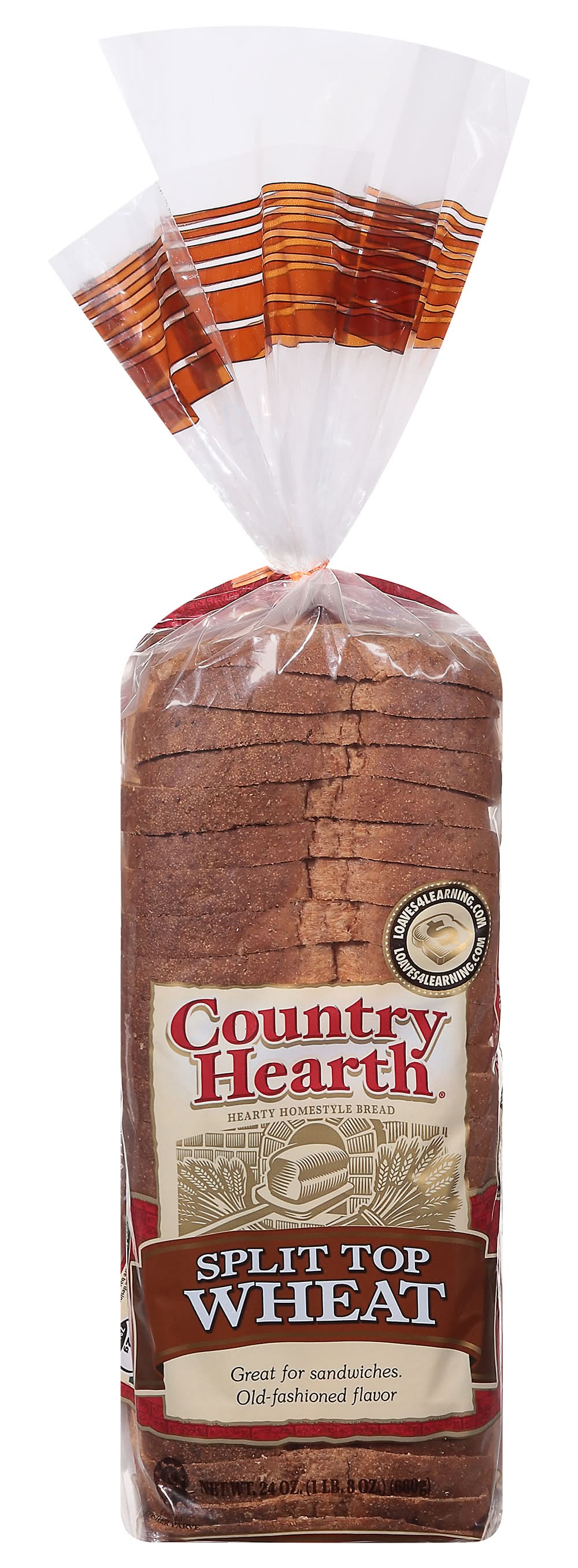 Country Hearth Homestyle Split Top Wheat Bread (24 oz)
