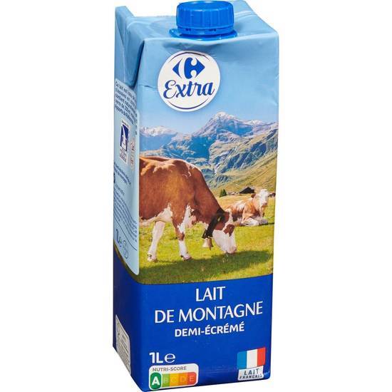 Carrefour Extra - Lait demi écrémé (1L)