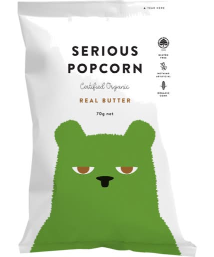Serious Food Co . Popcorn Real Butter (70g)