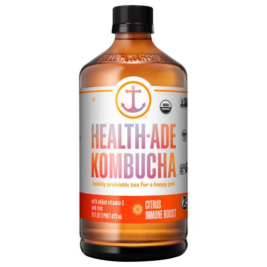 Health-Ade Kombucha Tea Organic Drink (16 fl oz) (citrus immune boost)