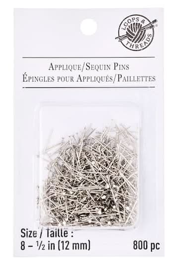 Loops & Threads Applique/Sequin Pins (800 ct)