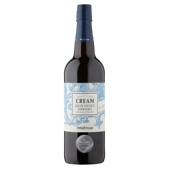 Waitrose Cream Sherry Red Wine (750 ml)