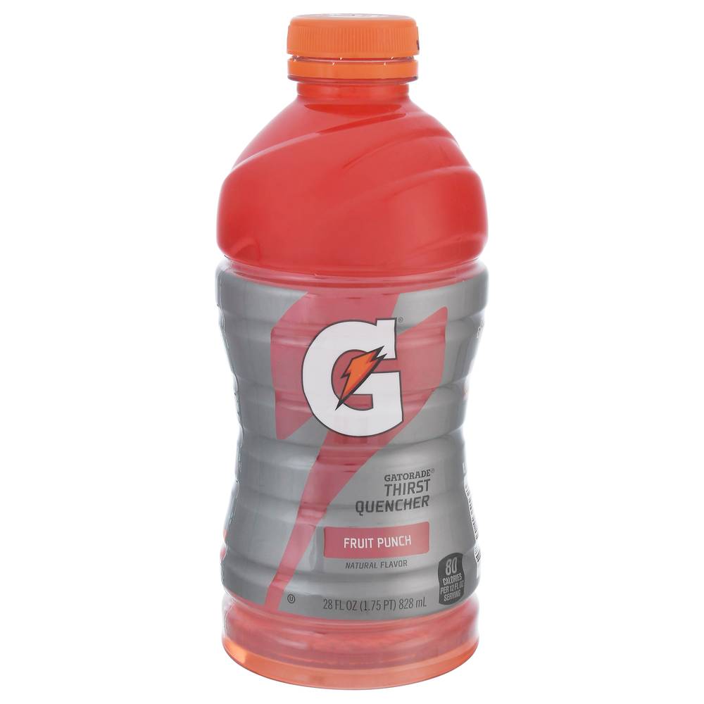 Gatorade Natural Thirst Quencher Sports Drink, Fruit Punch (28 fl oz)