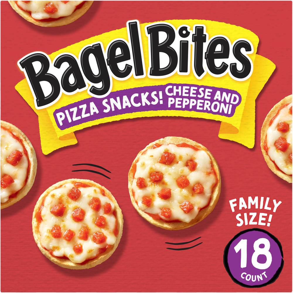 Bagel Bites Family Size Cheese & Pepperoni Pizza Snacks (18 ct)