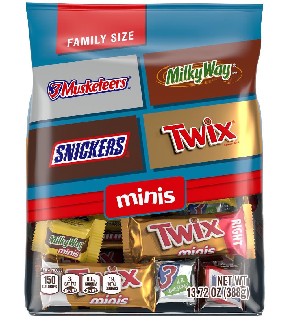 Mars Minis Mixed Chocolates Family Size (13.72 oz, 50 ct)