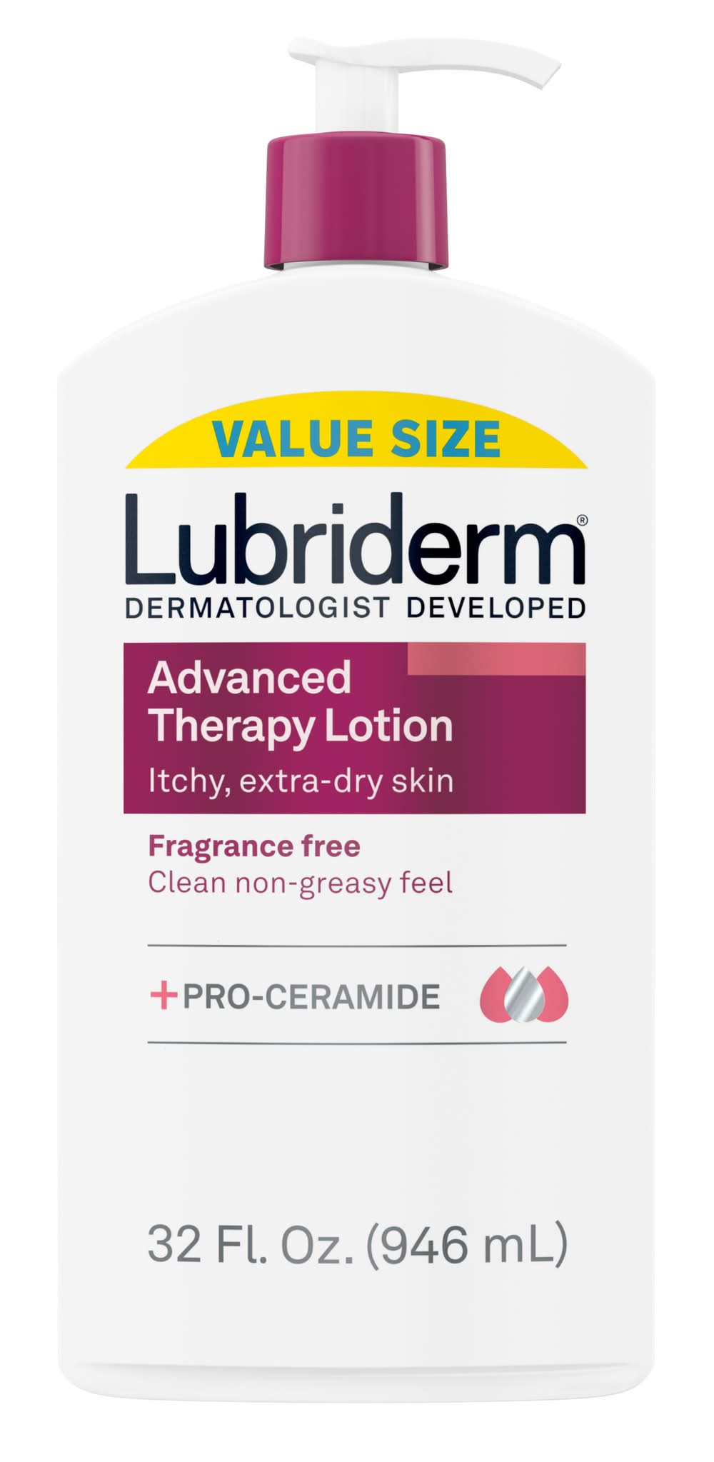 Lubriderm Fragrance-Free Advanced Therapy Lotion (32 fl oz)