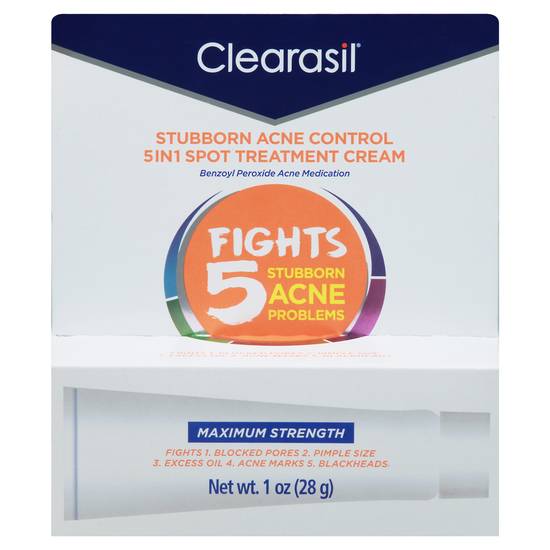 Clearasil Maximum Strength 5 in 1acne Spot Treatment Cream