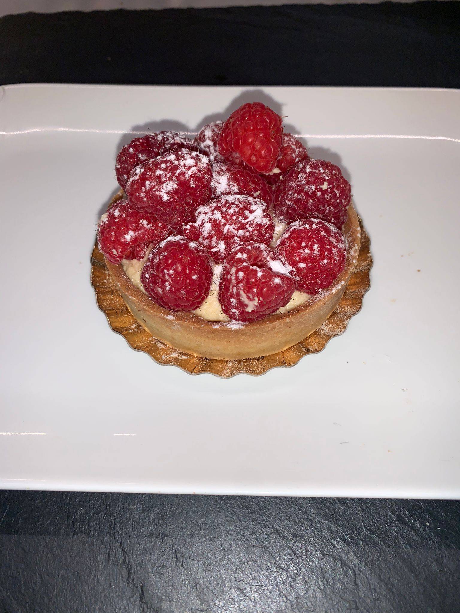 Tartelette à la framboise 