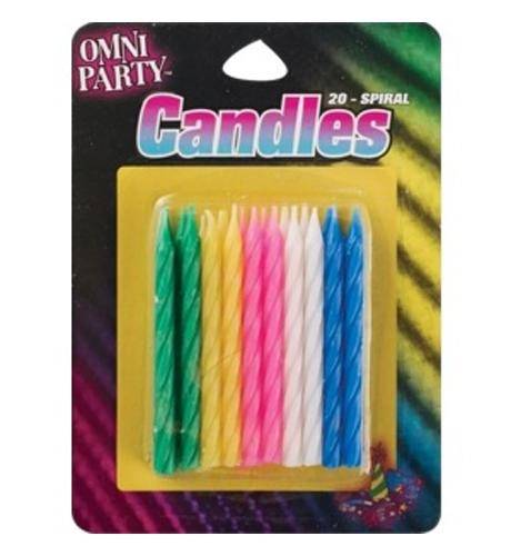 Omni Party Spiral Candles (20 ct)