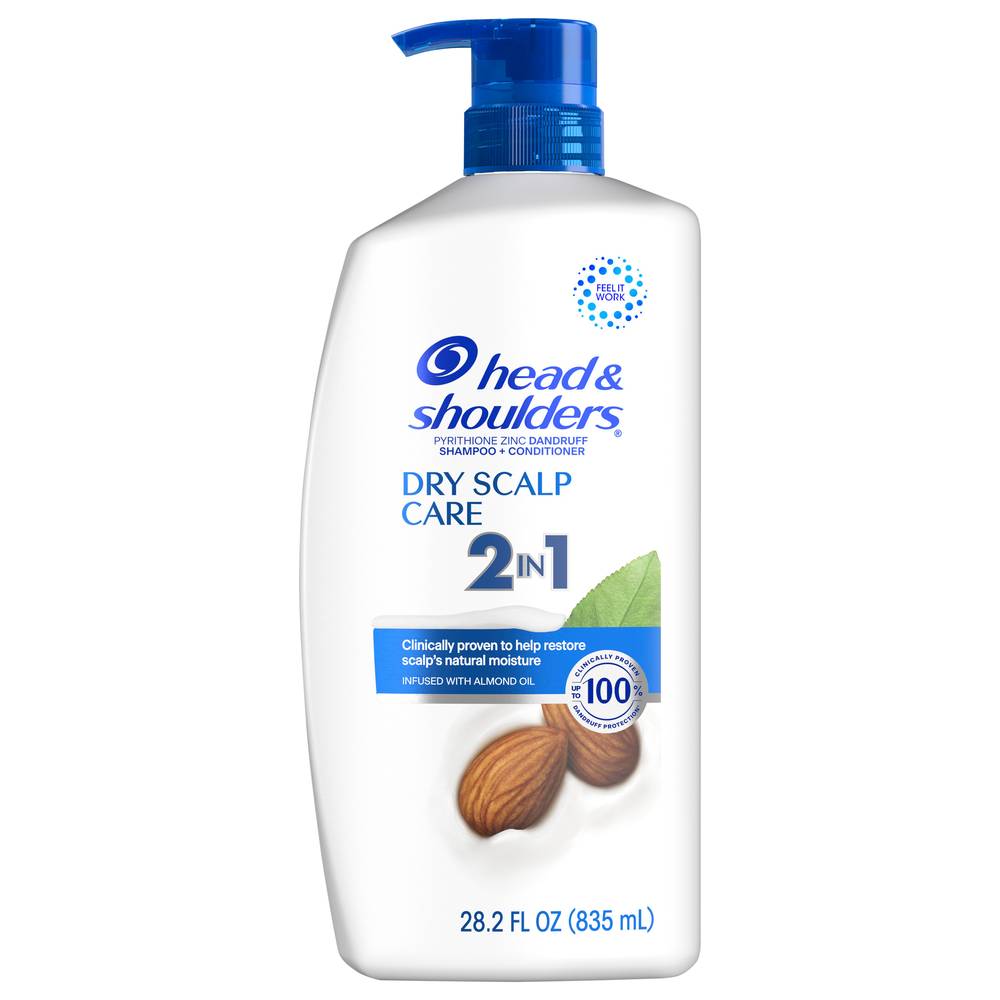 Head & Shoulders 2 In 1 Dry Scalp Care Dandruff Shampoo and Conditioner (28.2 fl oz)