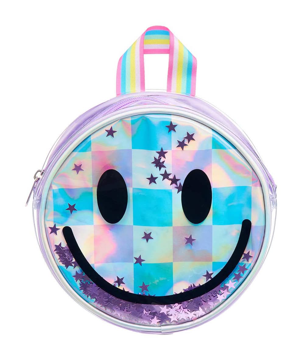 Smiley Face Backpack 1 Ct Assorted