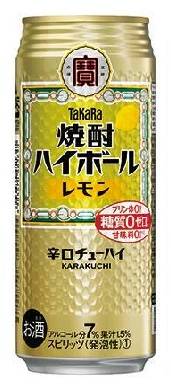 49482：宝 焼酎ハイボール レモン 500ML缶 / Takara Shochu High-ball Lemon