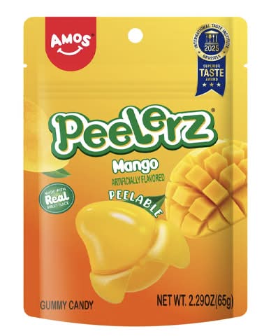 AMOS Peelerz Gummy Candy, Mango (2.29 oz)